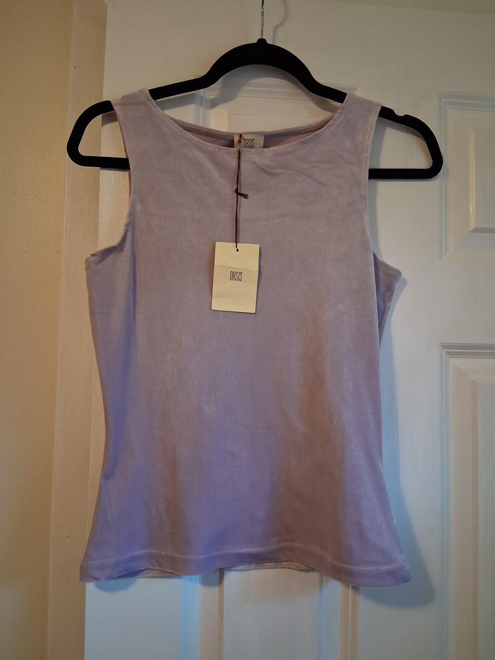 Oasis Lilac Velvet Tank Top - Sleeveless Women's Top